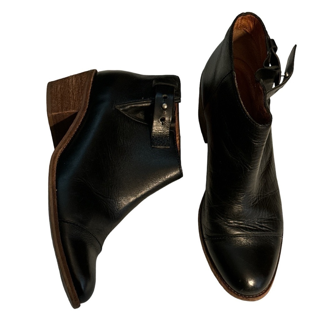 Madewell Black Leather The Dakota‎ ankle boots Sz 8